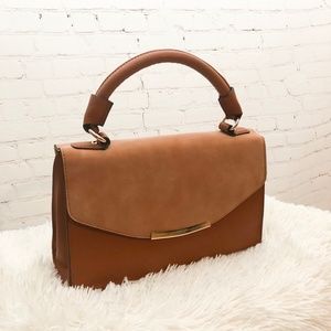 Mini Satchel Crossbody Handbag (Khaki)